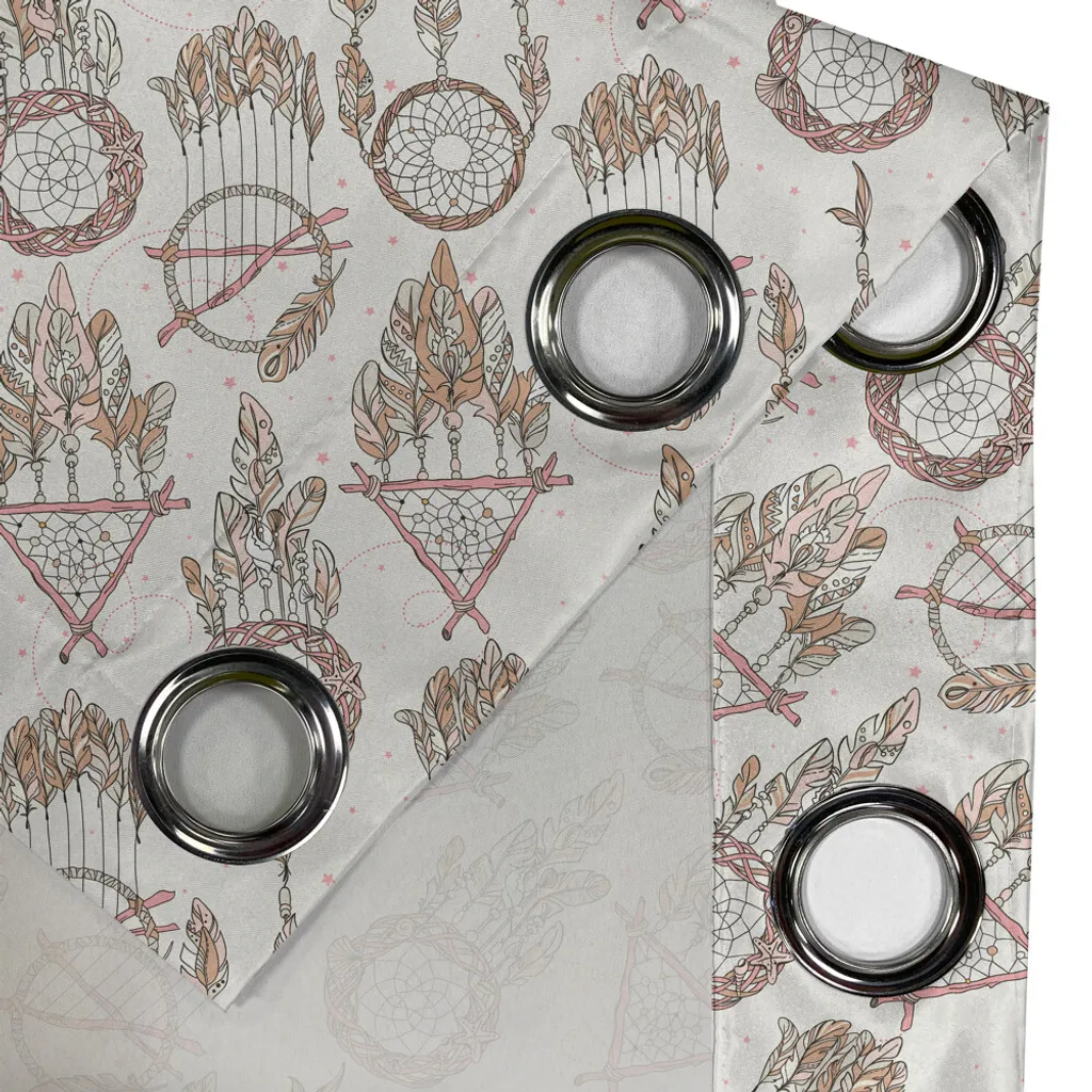 Rideaux pour chambre à coucher spirituels ethniques 2 panneaux 175cm