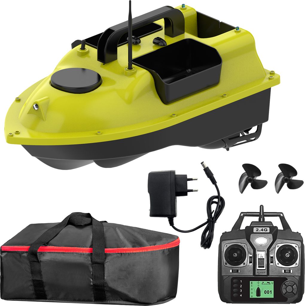 10000mAh GPS Angelkoederboot mit 3 Koederbehaeltern Automatisches Koederboot mit 400-500M Fernreichweite