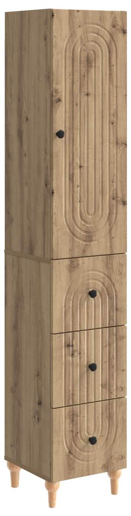 Schrankset 2 pcs 33 x 34,5 x 90 cm Holzwerkstoff