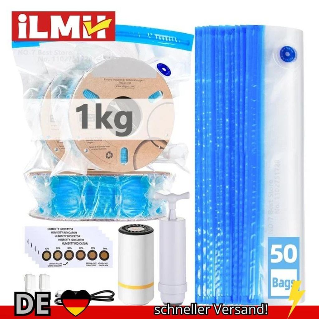 3D-Drucker-Filament-Vakuumbeutel mit Kabelloser Elektrischer USB-Luftpumpe