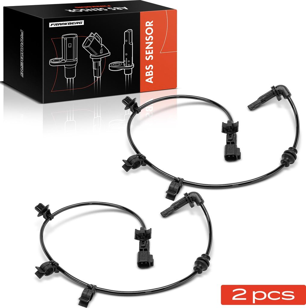 Frankberg 2x ABS Sensor Hinterachse beidseitig für Opel Zafira Tourer C Van Vauxhall MK III 1.4L Bj ab 2011