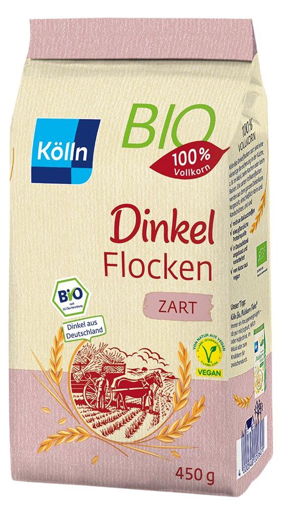 Kölln 3157652009 KöllnDinkel Flocken ZART  450 g, 1 St. Image du produit 