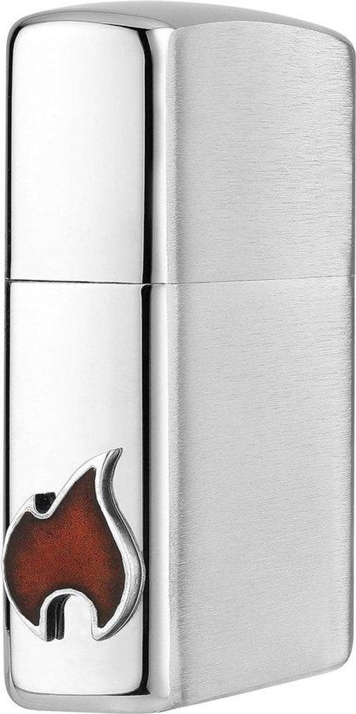 Minianzünder Seitlich Flamme Edelstahl Chrom