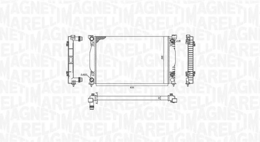 Radiateur d'eau Audi A4 B7 2.0 TDI - Échangeur Thermique de Qualité