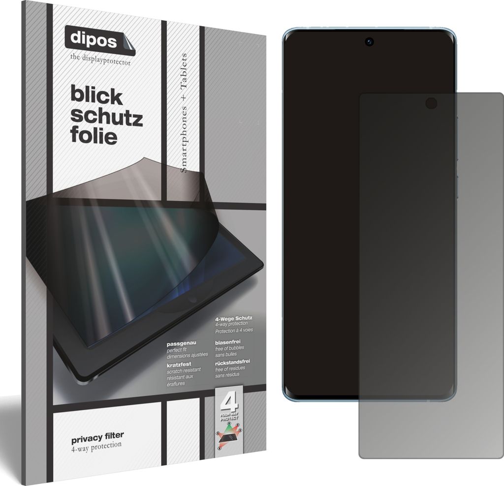Blickschutzfolie für Vivo X60 Pro matt Schutzfolie Folie Display Schutz dipos