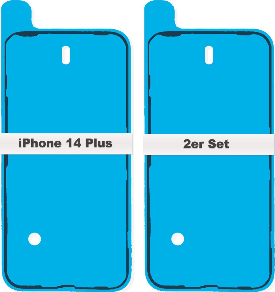 2x iPhone 14 Plus Rahmen LCD Display Kleber Schwarz Dichtung Klebefolie Wasserdichtung Neu