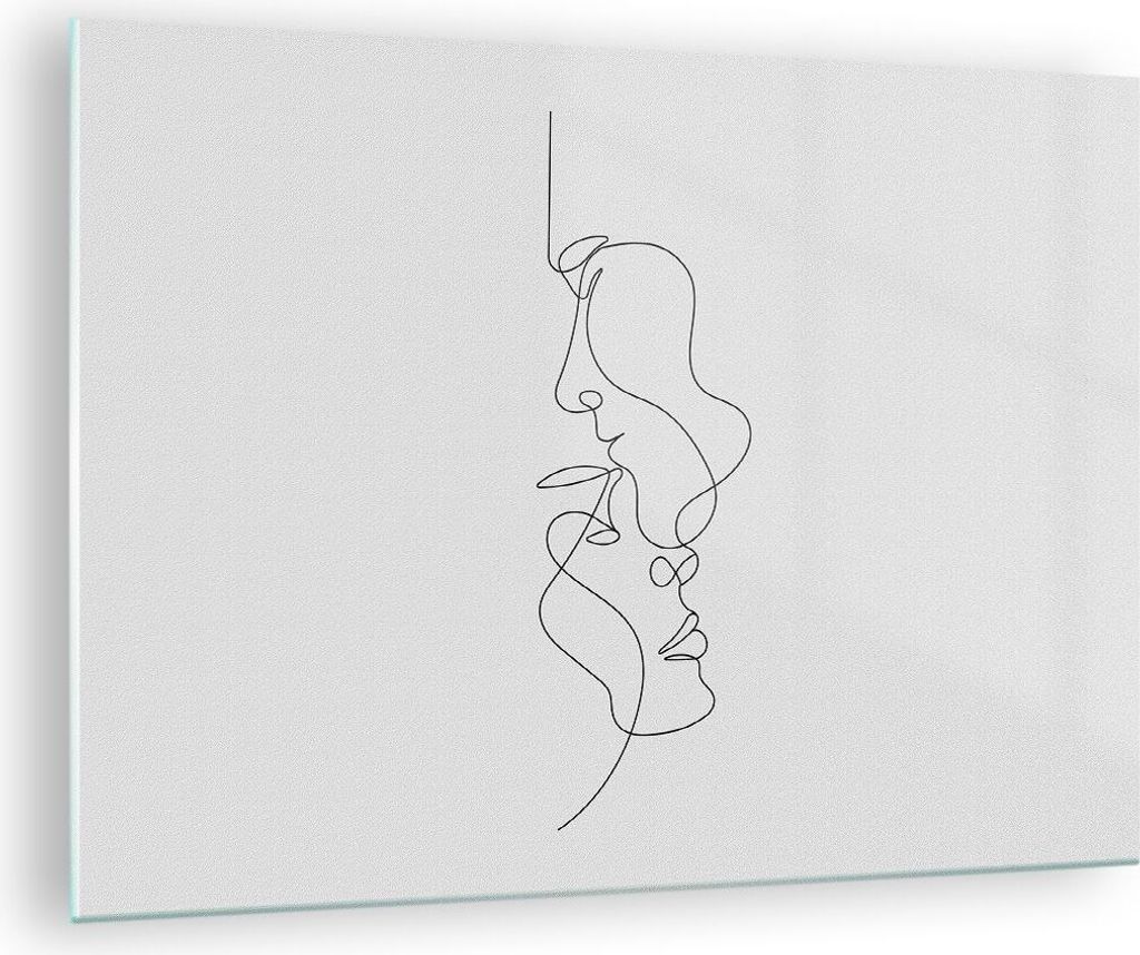 Bilder auf glas - Einteilig - Stück Linear Paar - 70x50cm - Produktbild 