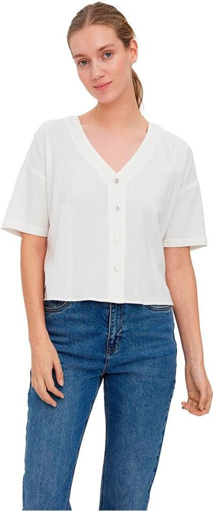 Vero Moda Jesmilo 2/4 Kurzarmhemd Weiß M Frau Weiß M