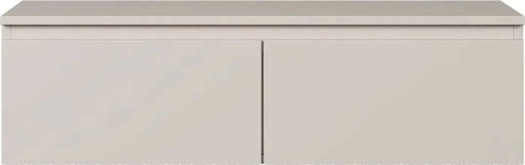 Meuble TV Mural 100 cm Gris Selsey Bemmi - Support Écran Suspendu Chic