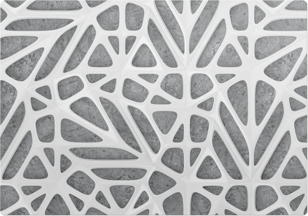 Organisches Gitter – Bodenschutzmatte – Stuhlunterlage 100x70 cm – Rutschfest – Hartbodenmatte