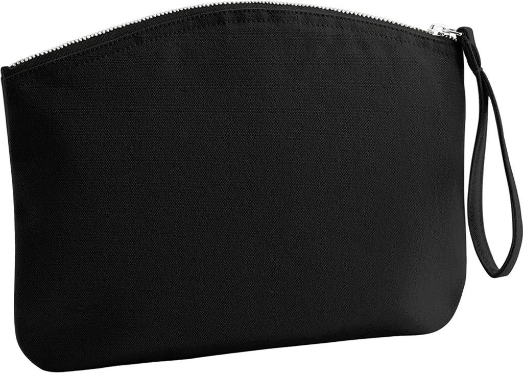 Westford Mill EarthAware PC6043 Borsa da Polso Nera in Cotone Bio