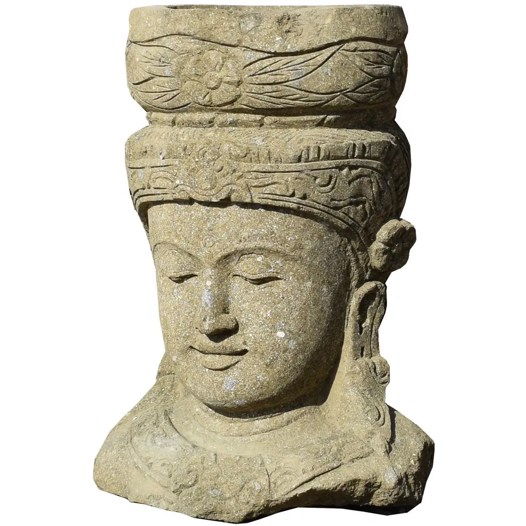 Buste de Bouddha Purnia 60cm - Objet Déco pour Salon ou Espace Zen - 5