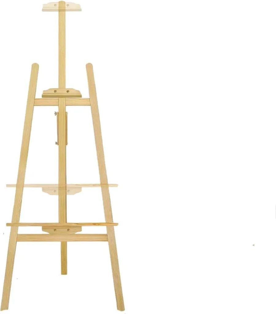 Support de dessin réglable Tavien - Âne d'artiste portable en bois clair