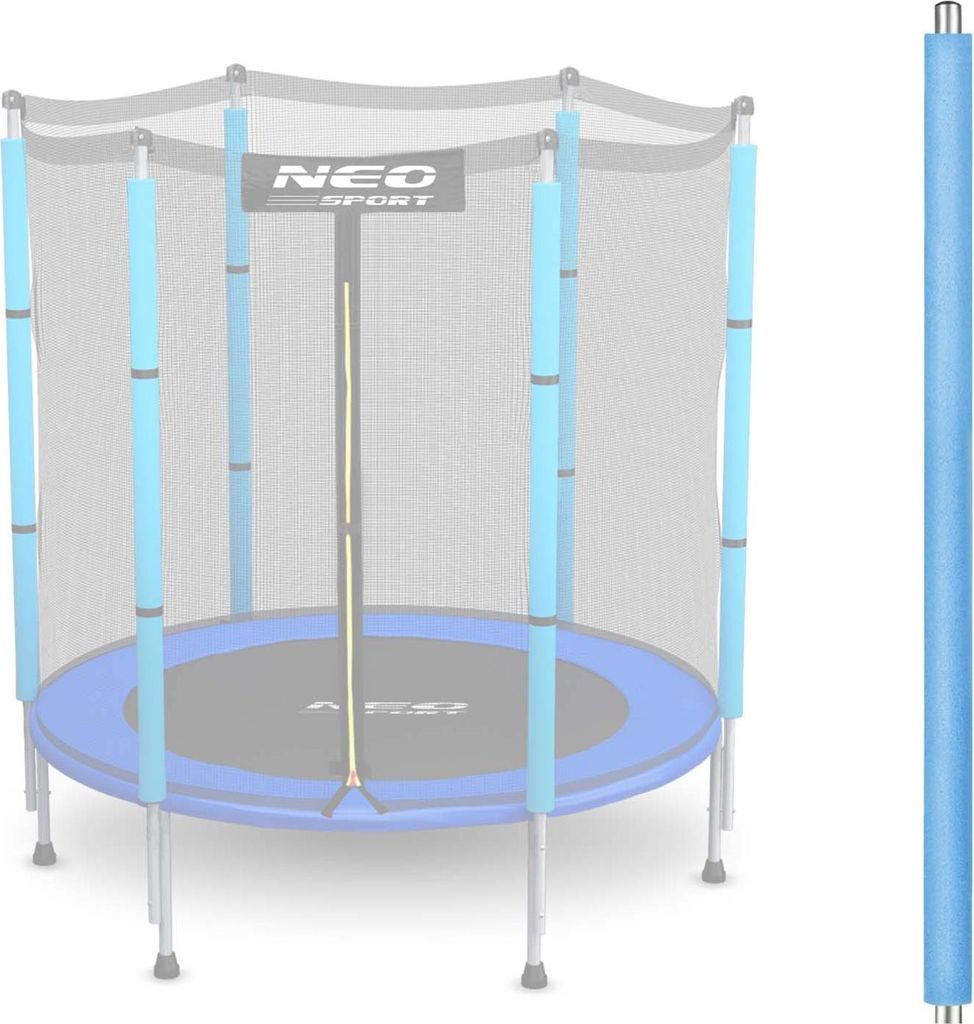 Słupek górny do trampoliny z siatką zewnętrzną 4,5 ft niebieski Neo-Sport