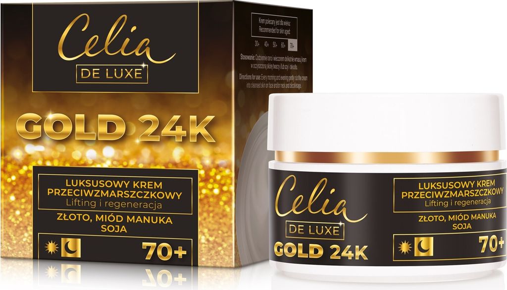 CELIA De Luxe Gold 24K 70+ Anti-Falten-Creme für die Nacht 50ml