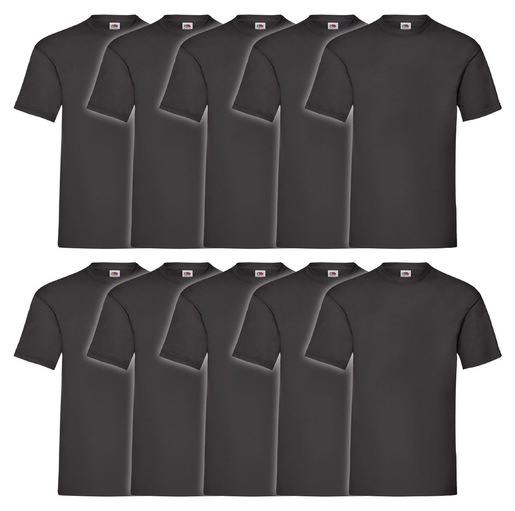 10er Pack Fruit of the Loom Valueweight T-Shirt Farbe: Produktbild 