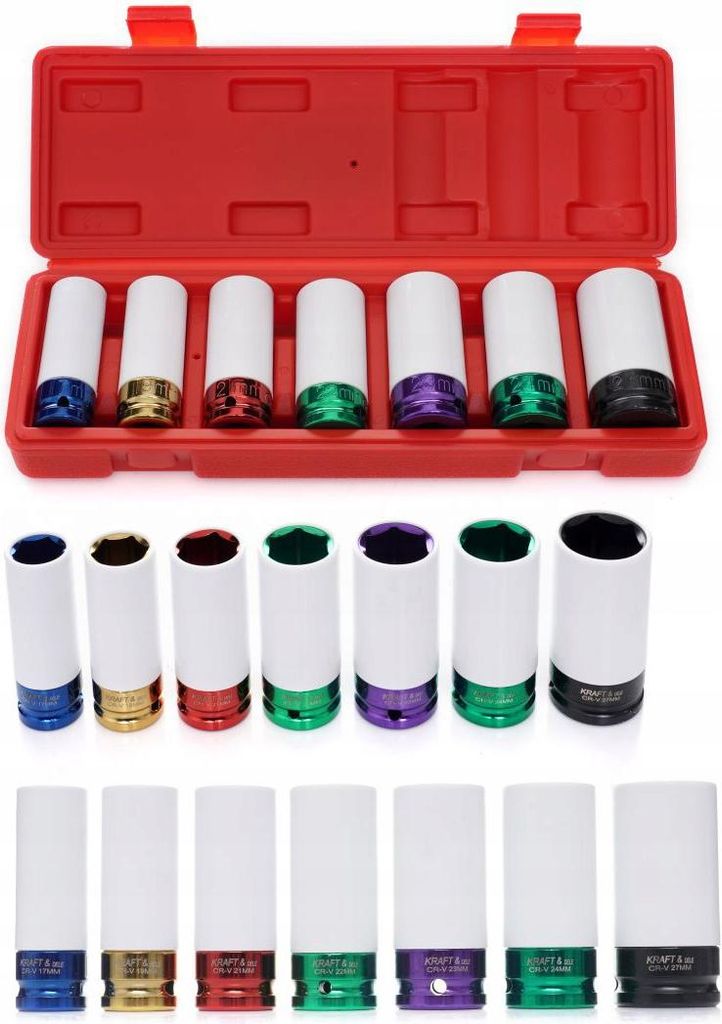 Kraft Dele KD11752 Nasadki udarowe 7el 1/2" 17-27 Zdjęcie produktu 