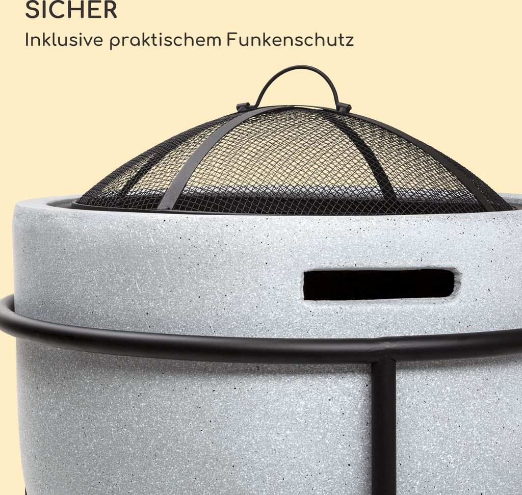 Blumfeldt Feuerschale, Tragbare Feuerstelle Outdoor, Produktbild 4