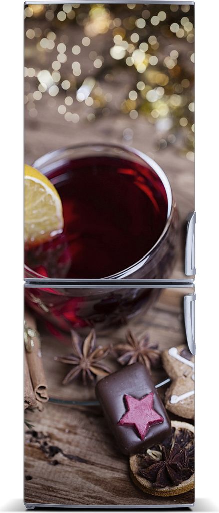Tulup Kühlschrankdekoration - Magnetmatte - 70 cm x 190 cm - Magnet auf dem Kühlschrank - Glühwein