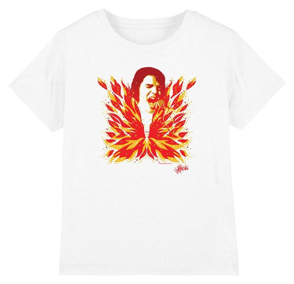 Elvis Presley - "His Latest Flame" T-Shirt für Kinder TV32975 (116) (Weiß)