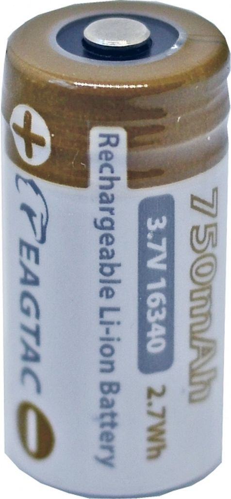 EagTac - 16340 / CR123 / RCR123 - 3,7 Volt 750mAh Li-Ion Produktbild 