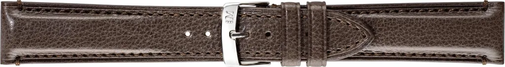 Bracelet de montre artisanal 22mm Canova - Boucle argentée classique