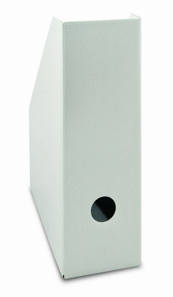 Stehsammler A4 extrabreit Karton weiß. Produktbild 