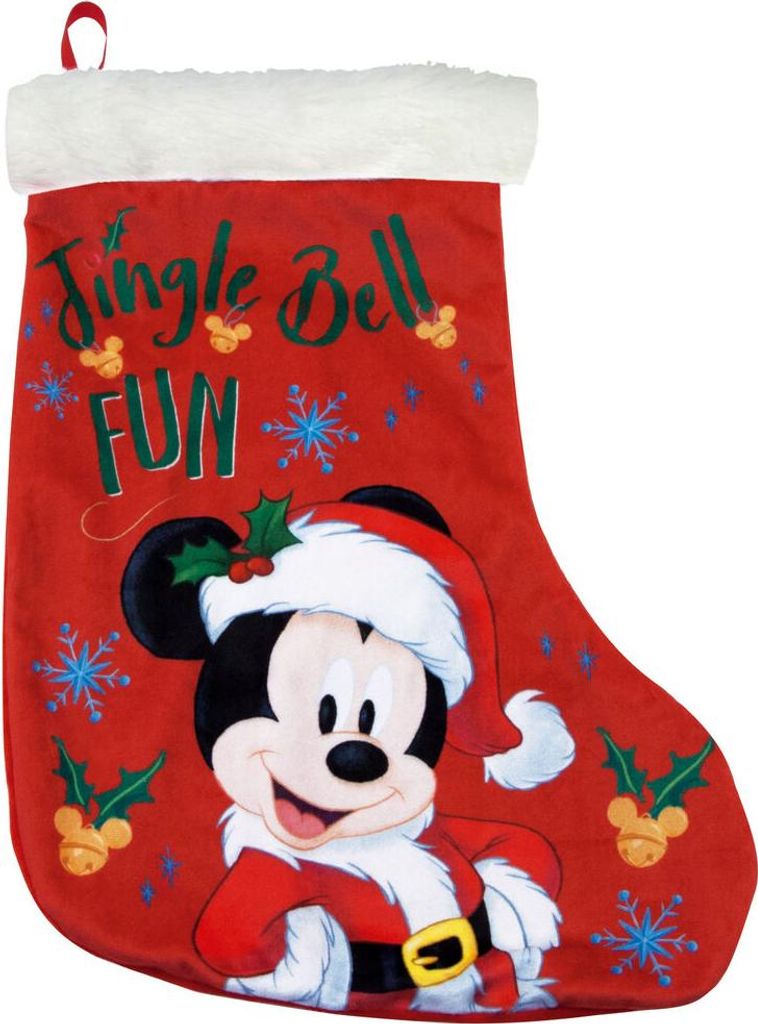 Safta Mickey Mouse Weihnachtsmann Socke Glückliches Lächeln 42 Cm Mehrfarbig Mehrfarbig One Size