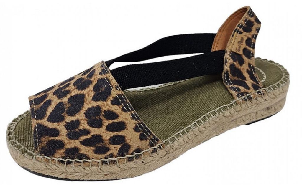 Toni Pons Elmina Damen Wildleder-Espadrilles Leo Größe 39