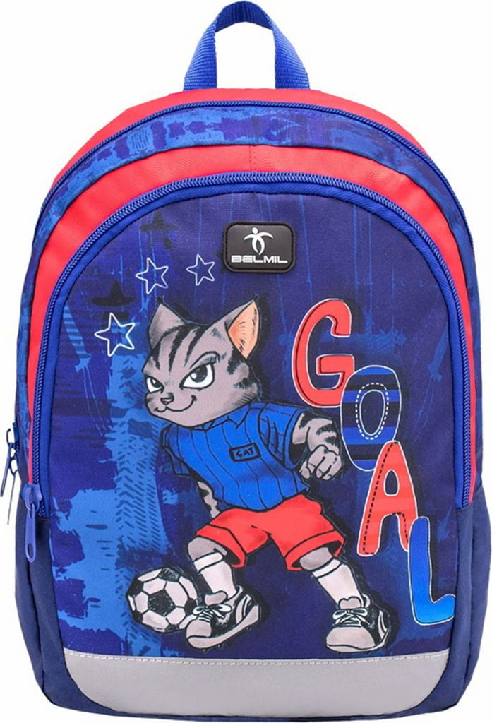 Belmil Kinderrucksack Jungen für 3-6 Jährige - Super Leichte 260 g/Kindergarten/Krippenrucksack Kindergartentasche Kindertasche/Fußball, Footbal...