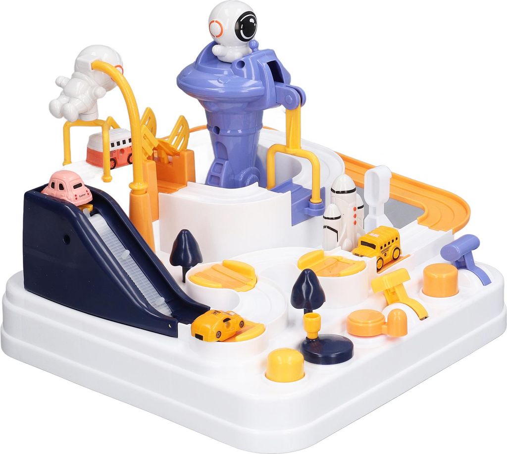 Auto-Abenteuerspielzeug, frühpädagogische Astronauten-Rennstrecke für Kinder