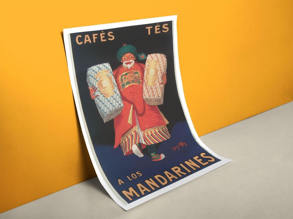 Altes Teehaus Werbeplakat | Größe in cm: 60 x 80