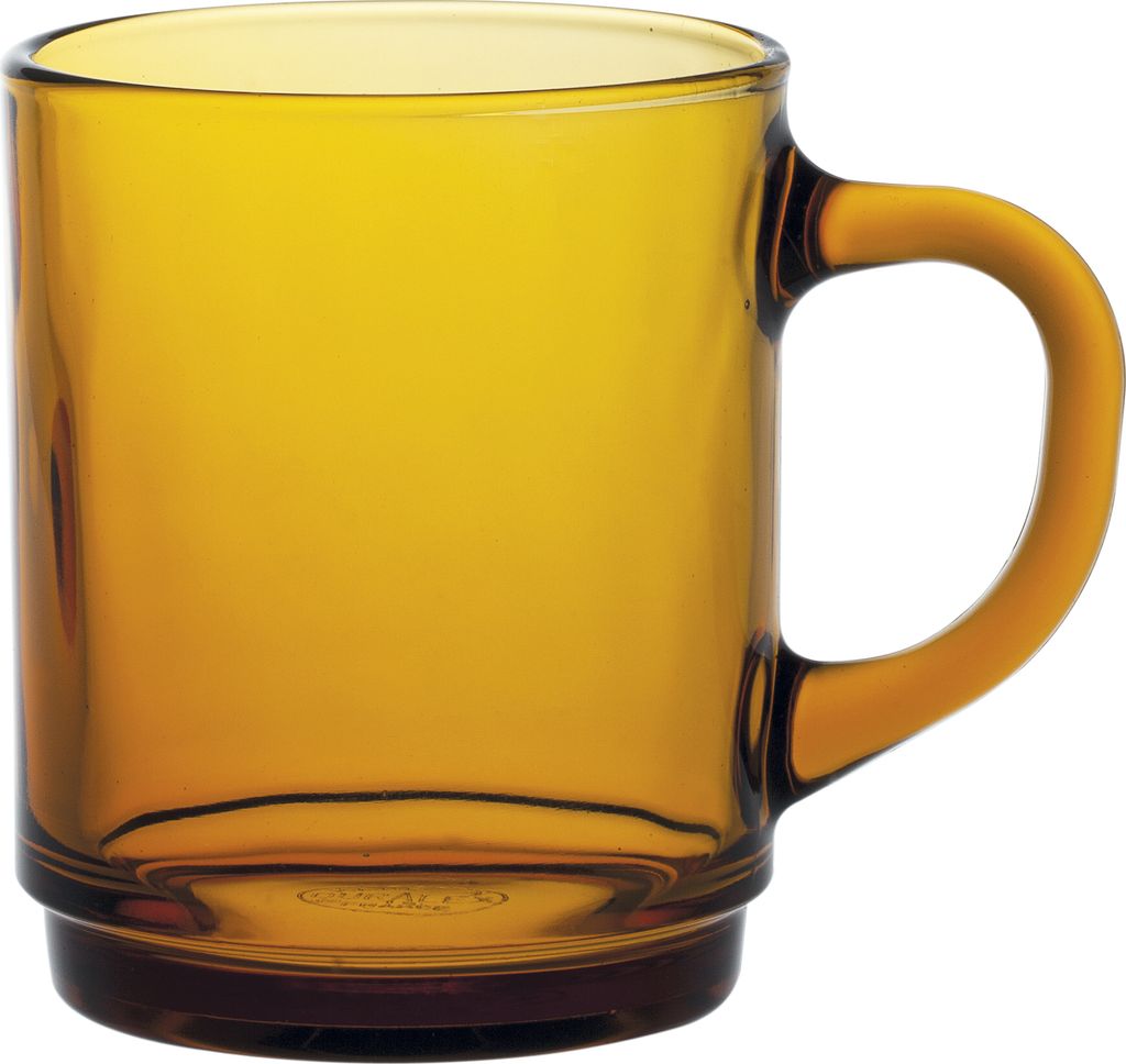 Duralex VERSAILLES AMBER Glas mit Henkel 260 ml orange - Produktbild 