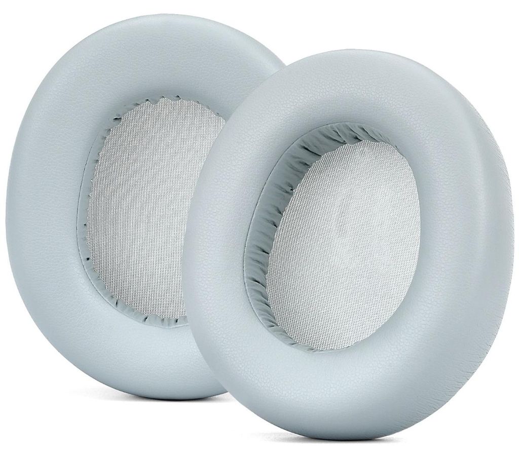 INF 2er-Set Ohrpolster Protein-Leder Memory-Foam 9.5x8x3cm für Gaming Blau