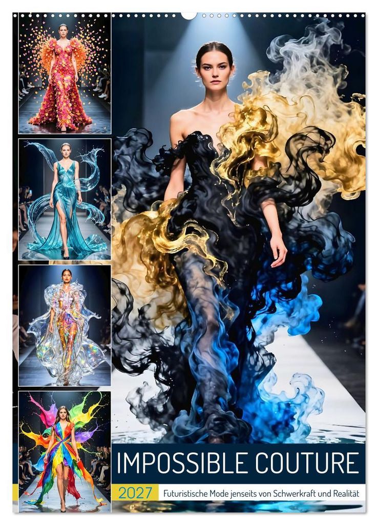 Impossible Couture - Futuristische Mode jenseits von Schwerkraft und Realität (Wandkalender 2027 DIN A2 hoch), CALVENDO Monatskalender