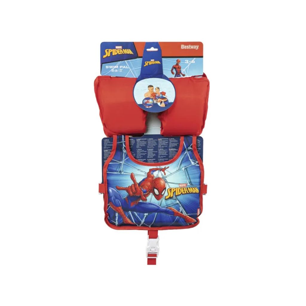 Bestway 98795 Plávacia vesta s rukávmi Spider-man, 3-6 Obrázok produktu 11