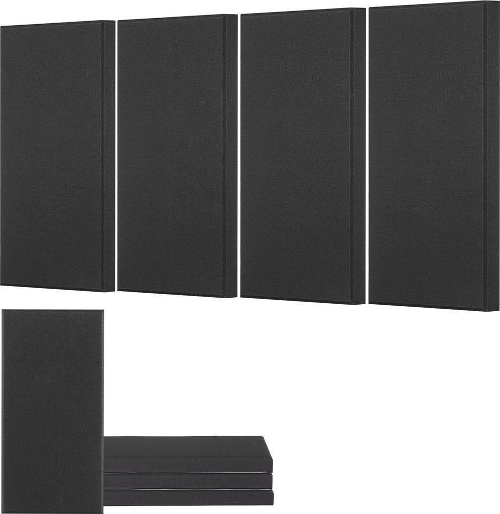 VEVOR Akustikpaneele, 4 Stück, 600x300x50 mm, Fiberglas, schallabsorbierende Platten, selbstklebende, Akustik Wandpaneele, für Studios, Büros, H...