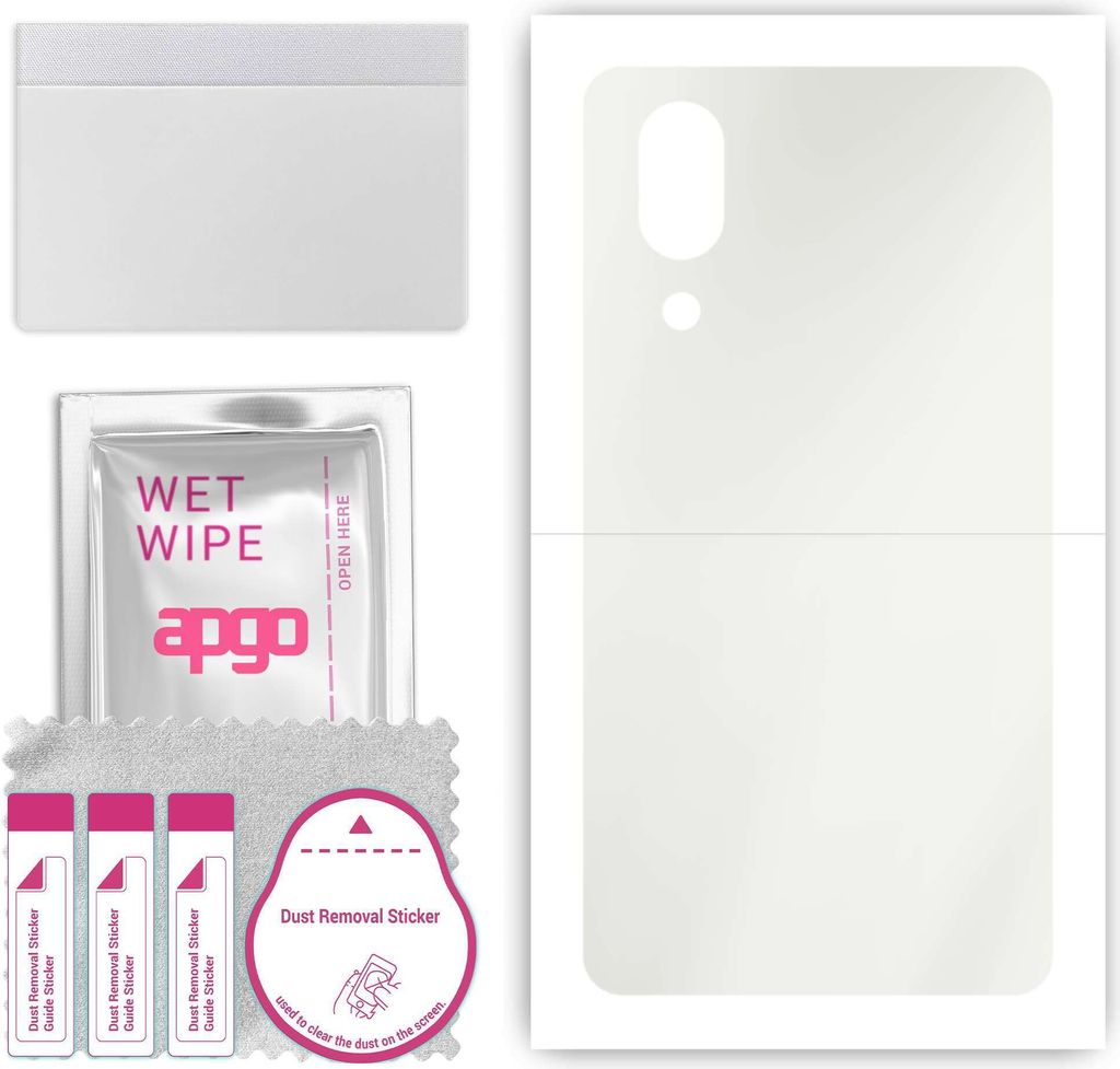 apgo Rückseite Schutzfolie, Matt, kompatibel mit Sharp Aquos S2, Hinten Hydrogel-Displayschutzfolie mit Positionierhilfe, kratzfest, einfache Montage
