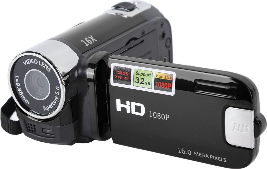 4K 48MP DV Kamera 2.7in TFT Drehbarer Bildschirm 16x Digitaler Zoom Videokamera mit USB Kabel