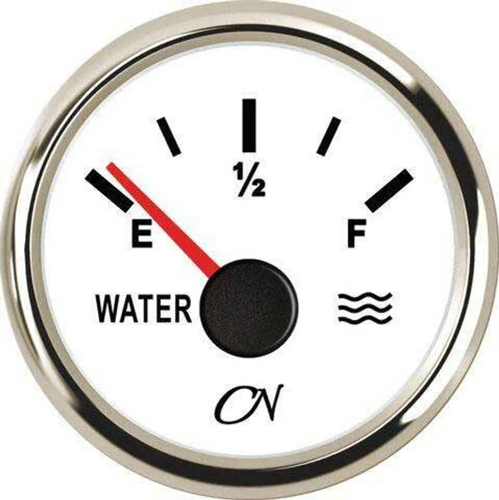 Indicateur de réservoir d'eau blanc chrome CN-Instrument design étanche
