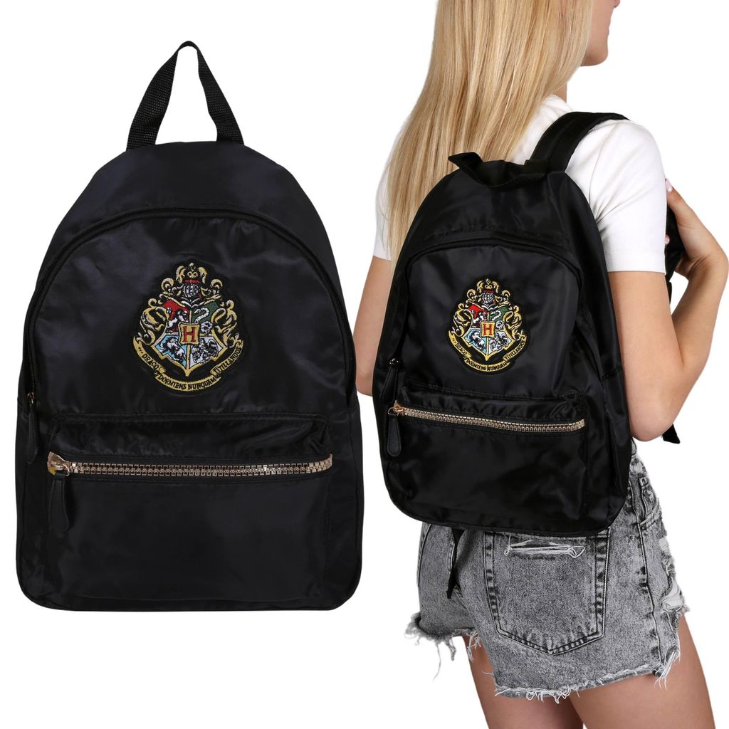 HARRY POTTER Hogwarts Rucksack, schwarz, weich, für Kinder