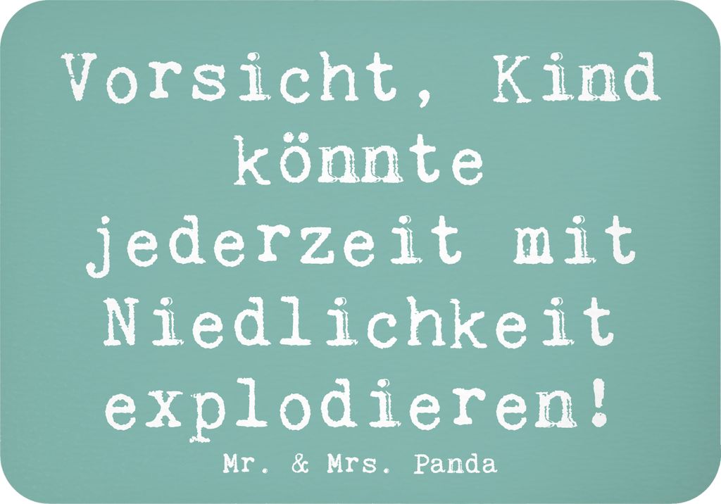 Mr. & Mrs. Panda magnet Spruch Explodierendes Kind - Meeresbrise - Geschenk, whiteboardmagnet, Familie, Freude, Notizhalter, holzmagnet, haftmagnet...