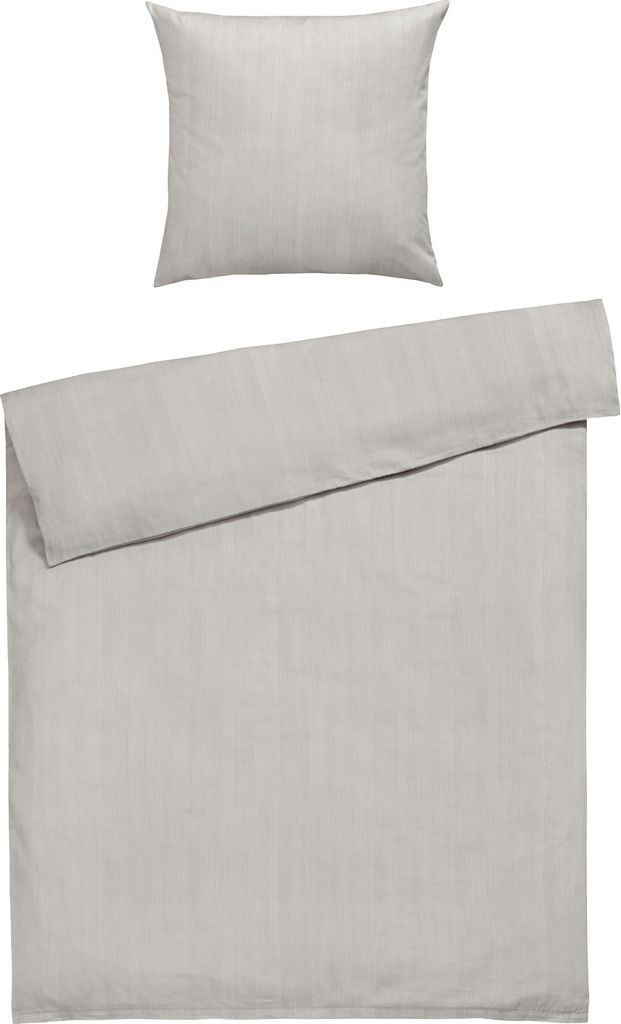 Satin-Bettwäsche - Champagner - 135 x 200 cm - Baumwolle - mit Reißverschluss