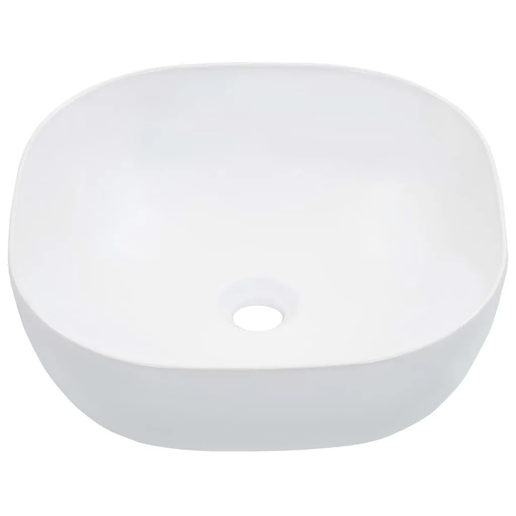 Lavabo vidaXL 42,5 cm céramique blanche : fini les rayures et le calcaire