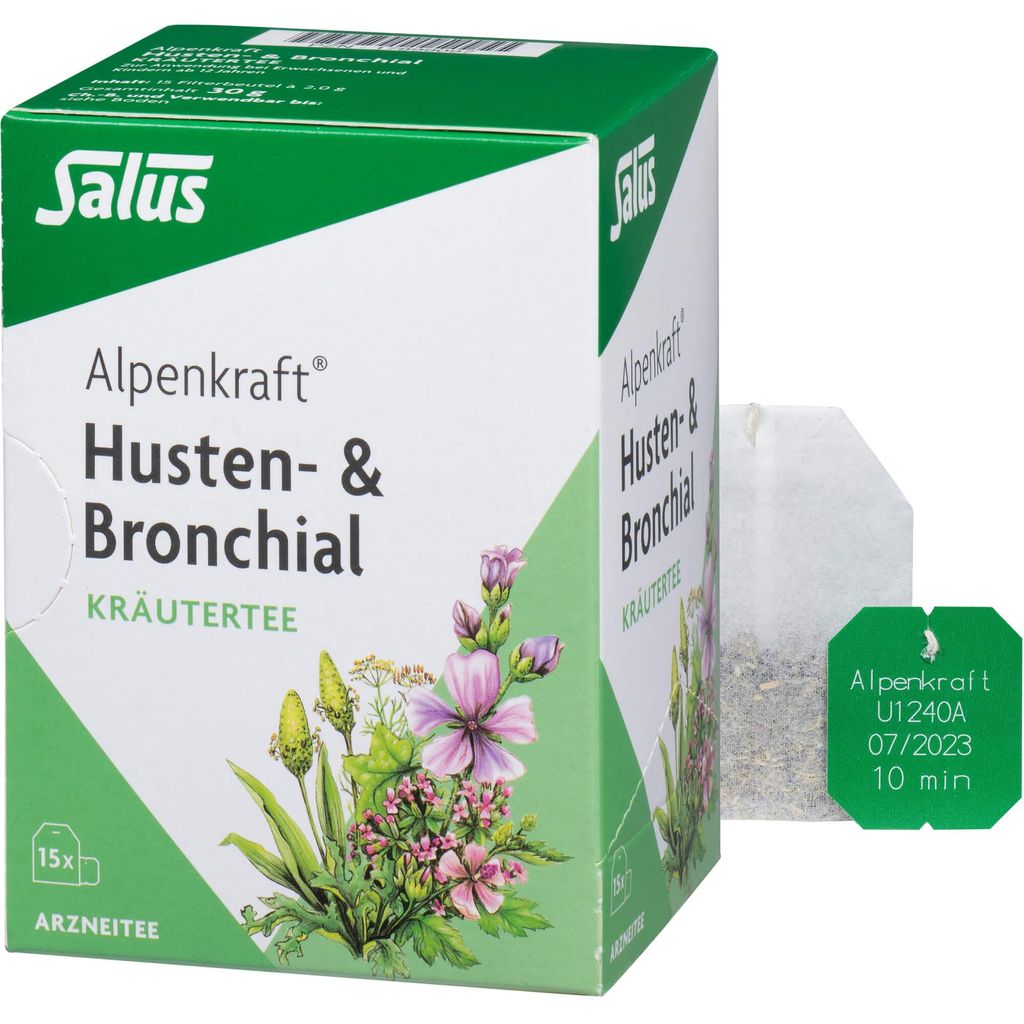 Salus Alpenkraft Husten- & Bronchial Kräutertee, Arzneitee 15 St