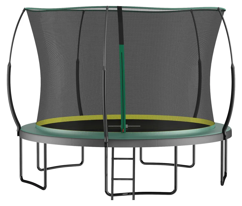 Trampoline 366 cm sans ressorts durable avec filet protection intégrée