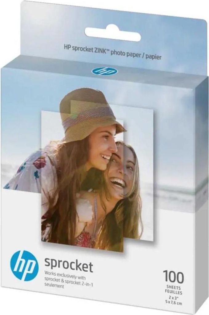 HP 1DE40A, Weiß, Glanz, Tintenstrahl, 2x3 Zoll, 100 Produktbild 