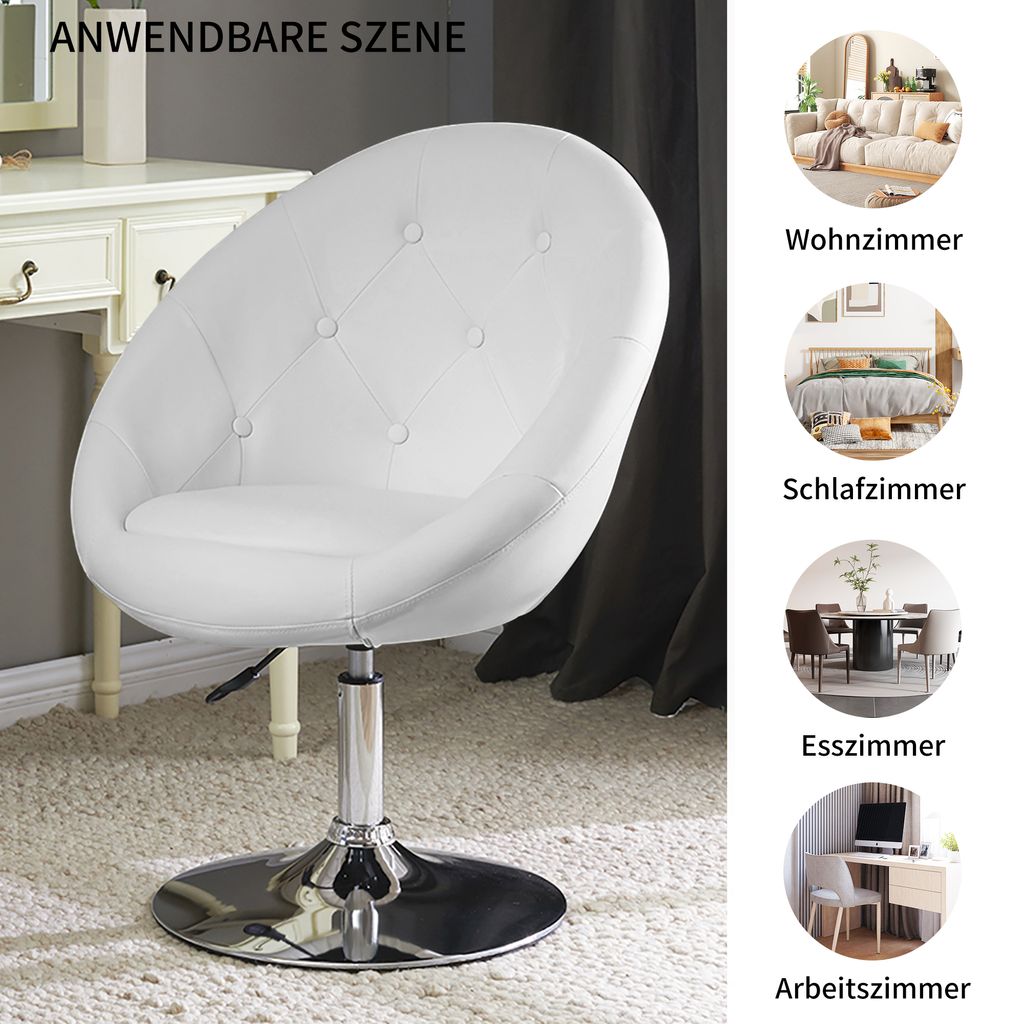 Duhome klubové křeslo lounge chair výškově nastavitelné Obrázek produktu 7