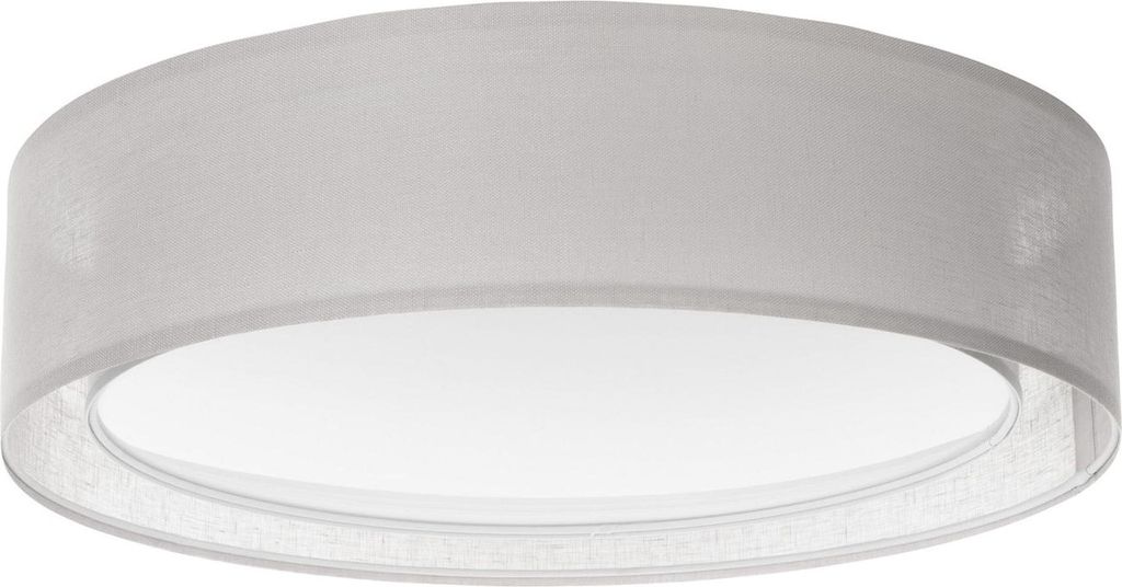 Deckenleuchte rund D: 60 cm Beige E27 2-flammig Modern Produktbild 