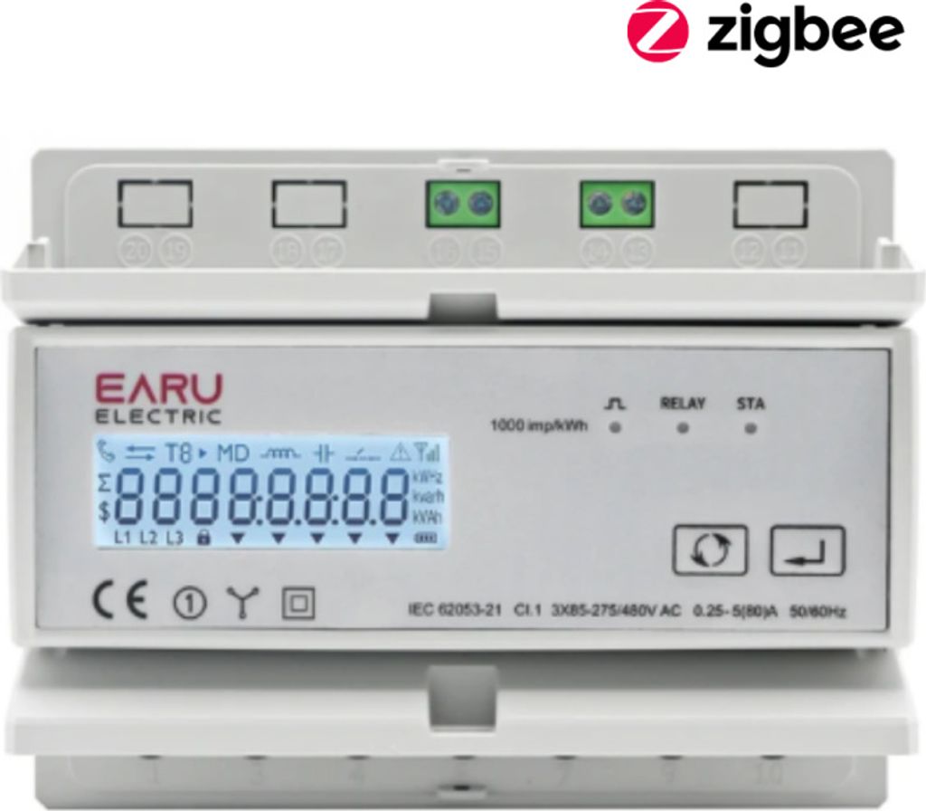 Zigbee Dreiphasen-Zweiwege-Energiezähler, Tuya